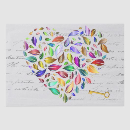 鍵からハート 薄葉紙 (正面)