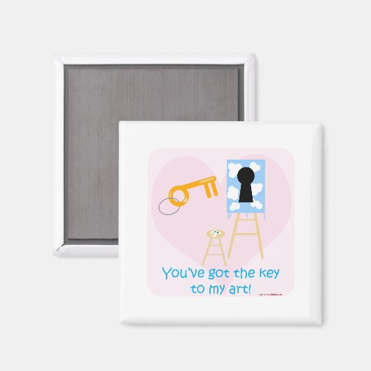 鍵からマイアートおもしろい漫画フリートことわざ マグネット (正面/裏面)