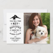 鍵から合格ユーモアのある招待状 招待状 (正面)