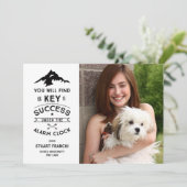 鍵から合格ユーモアのある招待状 招待状 (スタンド正面)