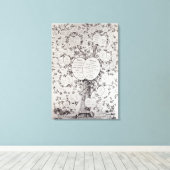 鍵から系統樹 キャンバスプリント (インサイチュ (ウッドフロア))