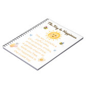 鍵からHappiness Notebookへ – 感動的 Journal ノートブック (左側)