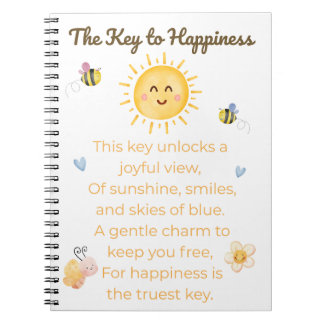 鍵からHappiness Notebookへ – 感動的 Journal ノートブック