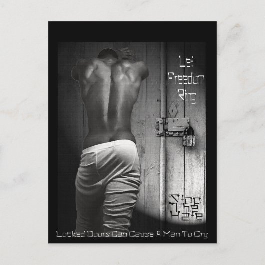 鍵がかかっていると人が泣く ポストカード (正面)