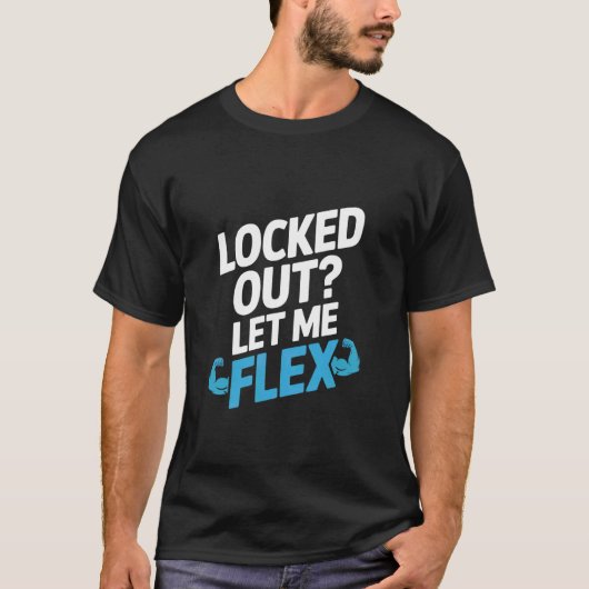 鍵がかかって閉め出された!ロックを外して locksmith tシャツ (正面)