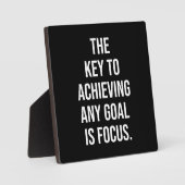 鍵がフォーカスやる気を起こさせる- フォトプラーク (正面)