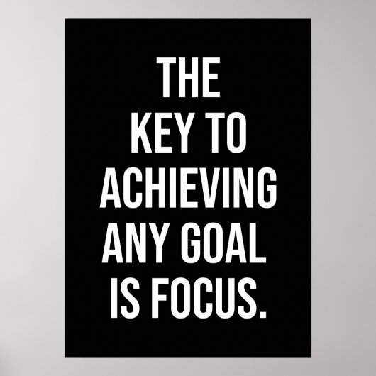 鍵がフォーカスやる気を起こさせる- ポスター (正面)