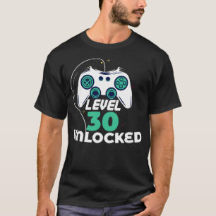 鍵が開くレベル30ビデオゲーマーの誕生日 Tシャツ