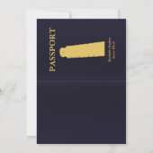 鍵が開くInvitation_customを結婚するイタリアのパスポート 招待状 (裏面)