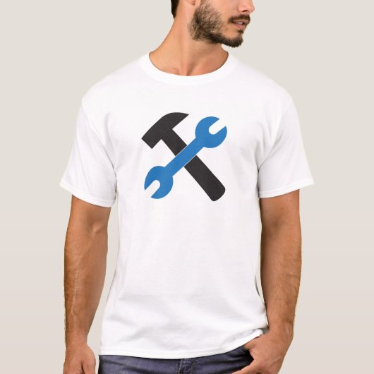 鍵とハンマーのアイコン Tシャツ (正面)