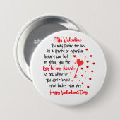   鍵とハートのバレンタインデープレゼント 缶バッジ (正面&裏面)