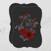 鍵とバラ サンキューカード (正面/裏面)