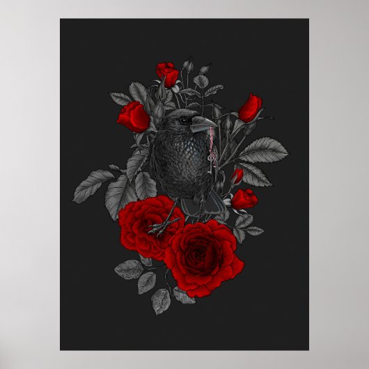 鍵とバラ ポスター (正面)