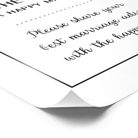 鍵と幸せ結婚結婚のサイン写真プリント フォトプリント (角)