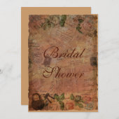 鍵と鍵のヴィンテージ招待状 招待状 (正面/裏面)