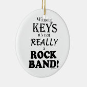 鍵なし – Rock Band セラミックオーナメント (右)
