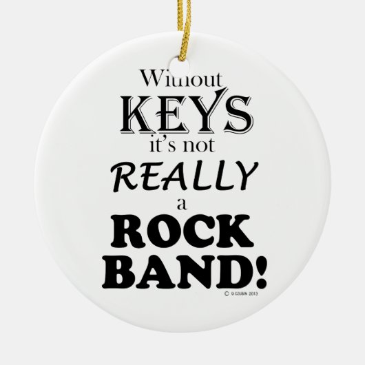 鍵なし – Rock Band セラミックオーナメント (正面)
