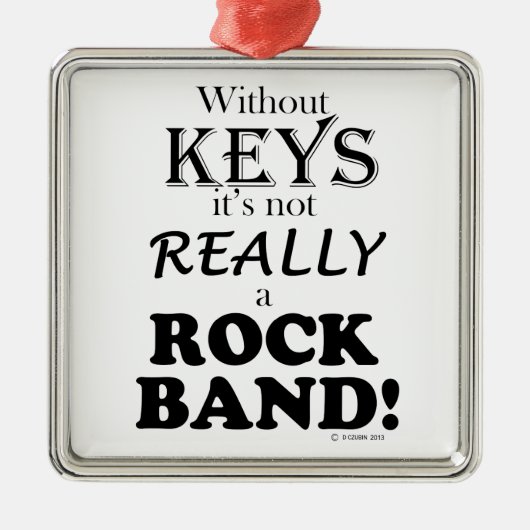 鍵なし – Rock Band メタルオーナメント (正面)