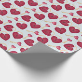鍵のハート ラッピングペーパー (角)