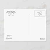 鍵のホーム, Frederick, MD ポストカード (裏面)