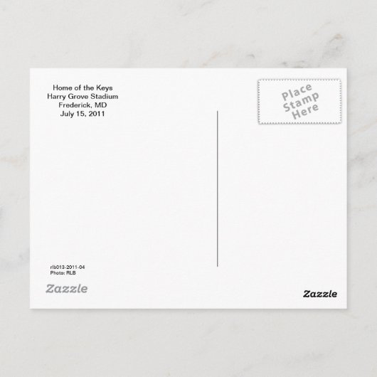 鍵のホーム， Frederick, MD ポストカード (裏面)