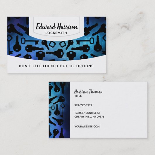 鍵の名刺 名刺 (正面/裏面)