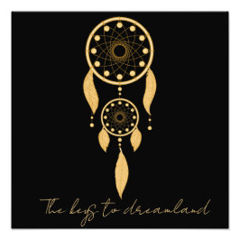 鍵の夢の国に、ドリームキャッチャー フォトプリント