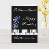 鍵の愛_ カード (黄色い花)