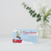 鍵の相談の解決を持つ魔法のカーペットの魔神 名刺 (スタンド正面)