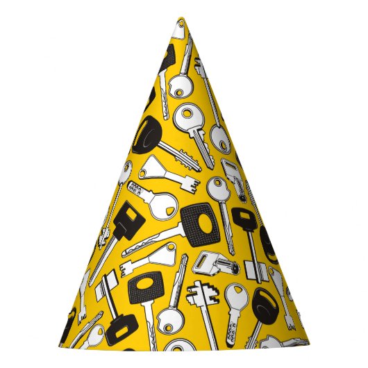 鍵の背景セット パーティーハット (正面)