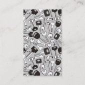 鍵の背景 縦 名刺 (裏面)