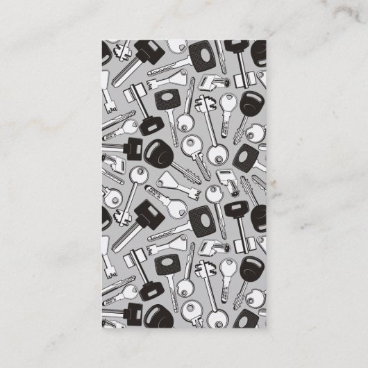 鍵の背景 縦 名刺 (裏面)