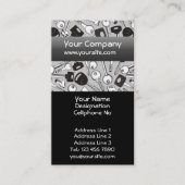 鍵の背景 縦 名刺 (正面)