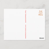 鍵の赤の郵便はがきの   Steampunkのハート ポストカード (裏面)