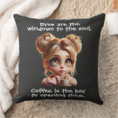 鍵はコーヒー クッション (ブランケット)