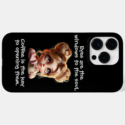 鍵はコーヒー Case-Mate iPhoneケース (裏面 (横))