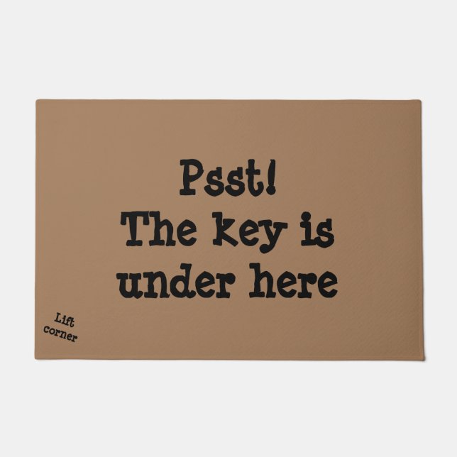 鍵はドア・マットの下にここにあります ドアマット (正面)