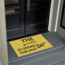 鍵はマット歓迎マットの下にある