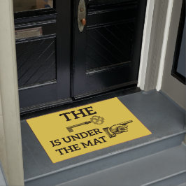 鍵はマット歓迎マットの下にある ドアマット