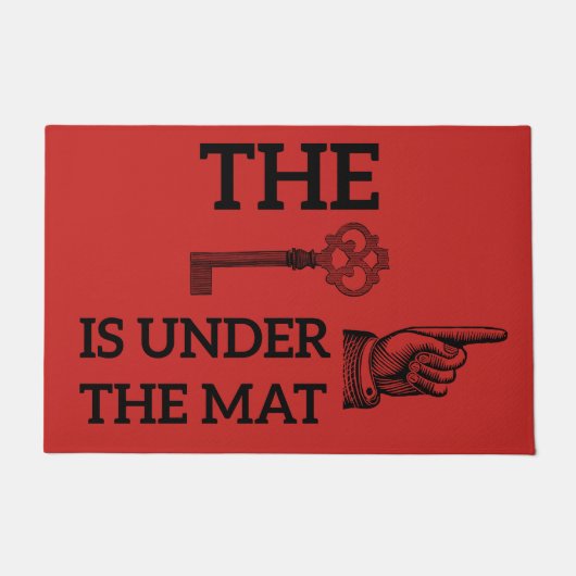 鍵はマット歓迎マットの下にある ドアマット (正面)