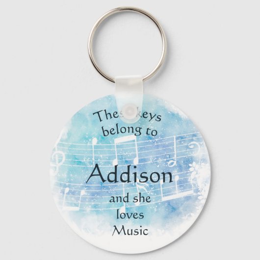 鍵は名前をカスタムするに属する キーホルダー (正面)