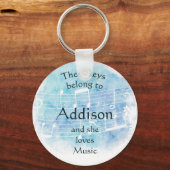 鍵は名前をカスタムするに属する キーホルダー (正面)