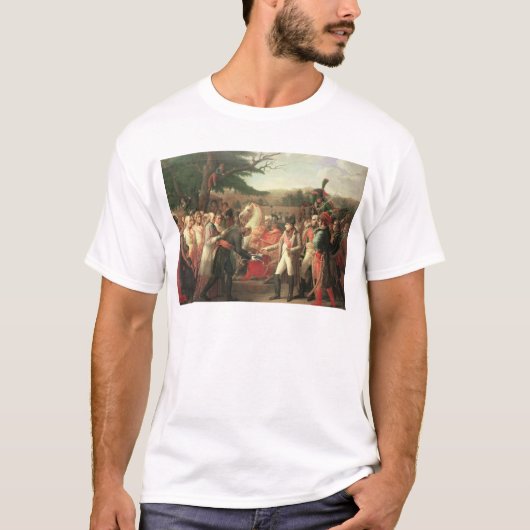 鍵を受け取っているNapoleon Bonaparte Tシャツ (正面)