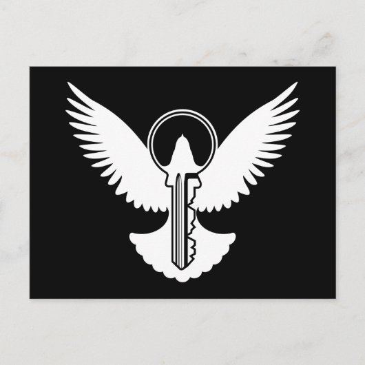 鍵を持つ鳩 ポストカード (正面)