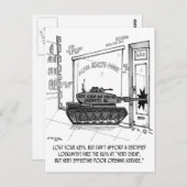 鍵を紛失、タンクで対処 ポストカード (正面/裏面)