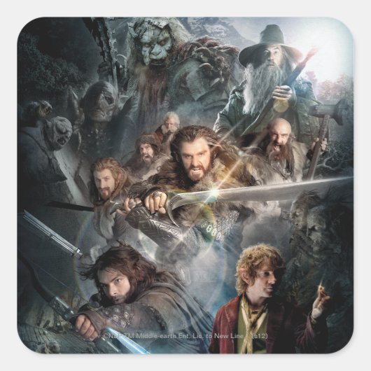 鍵アート スクエアシール (正面)