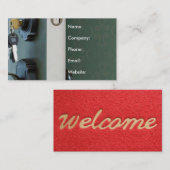 鍵インドアオープンハウス実在エステート 名刺 (正面/裏面)