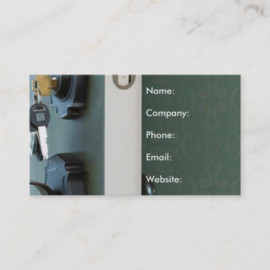 鍵インドアオープンハウス実在エステート 名刺 (正面)