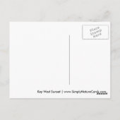 鍵ウェストサンセットはがき ポストカード (裏面)