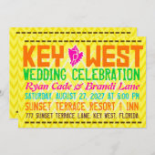 鍵ウェストデスティネーション招待状 招待状 (正面/裏面)